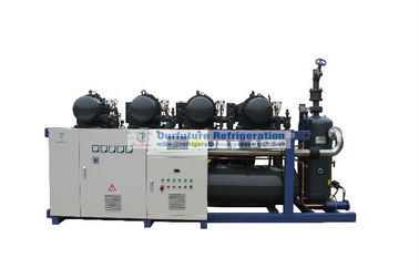 De eenheid van de schroefcompressor met PLC controle en de compressor van Bitzer CSH voor het koelhuis 2℃ van R407C